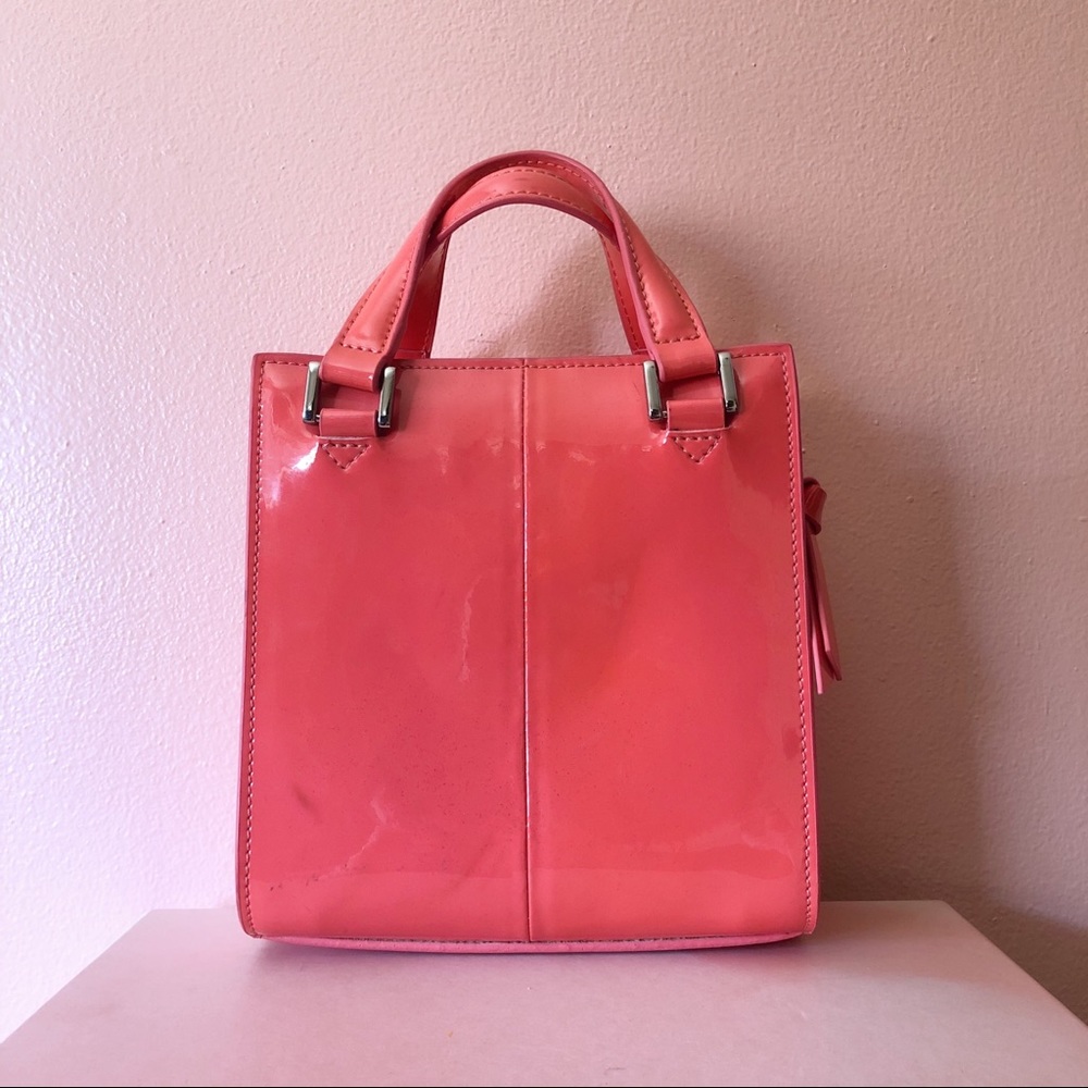 GAYA Coral Patent Crossbody Bag - Picture 3 of 3